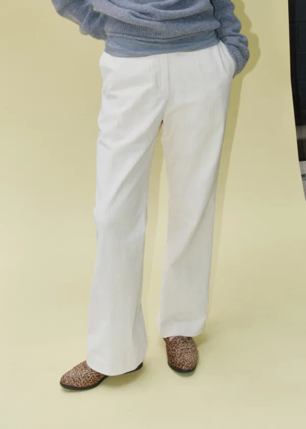LINE CORDUROY PANTS [CREAM]