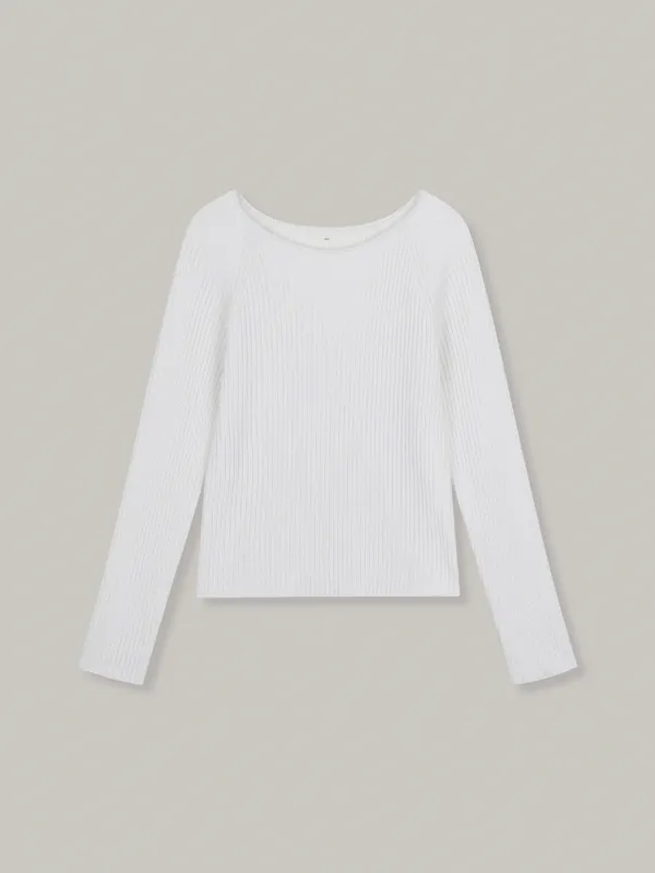 raglan round neck pullover (ivory)