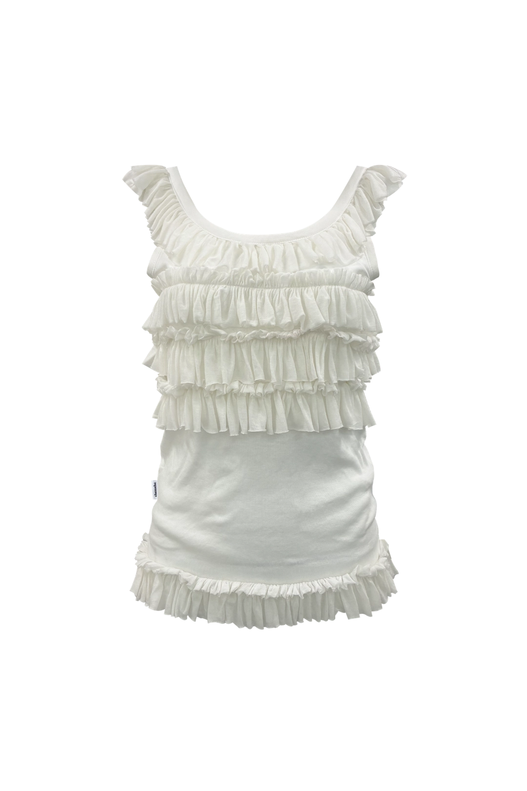 체메씨 FRILLY SLEEVELESS (IVORY) 상품 이미지 2