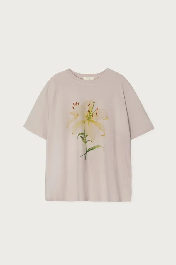 LILY DROWING T-SHIRT ROSE