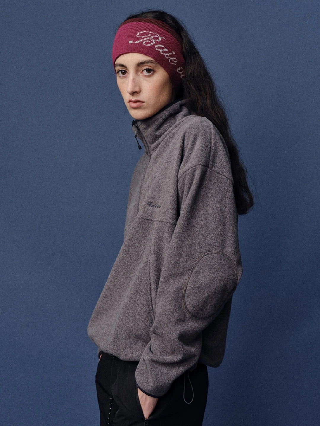 베이오드 Fleece half zipup_charcoal 상품 이미지 2