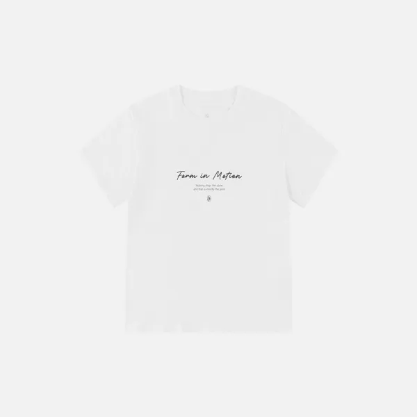 SITP5266 미니멀 폰트 반팔 티셔츠_White