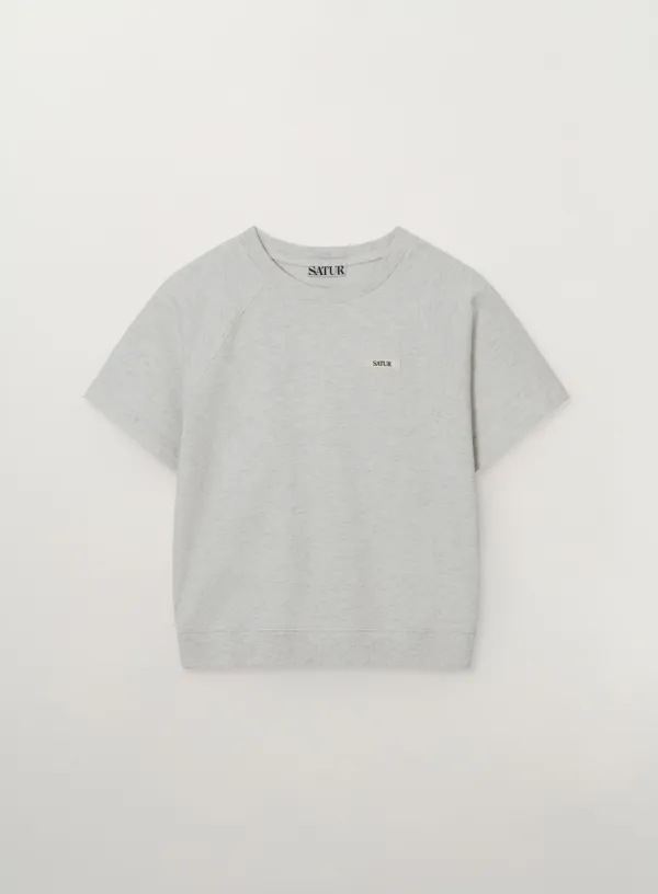 [이민정 Pick] (W) Basic Half Sweatshirt - Oatmeal