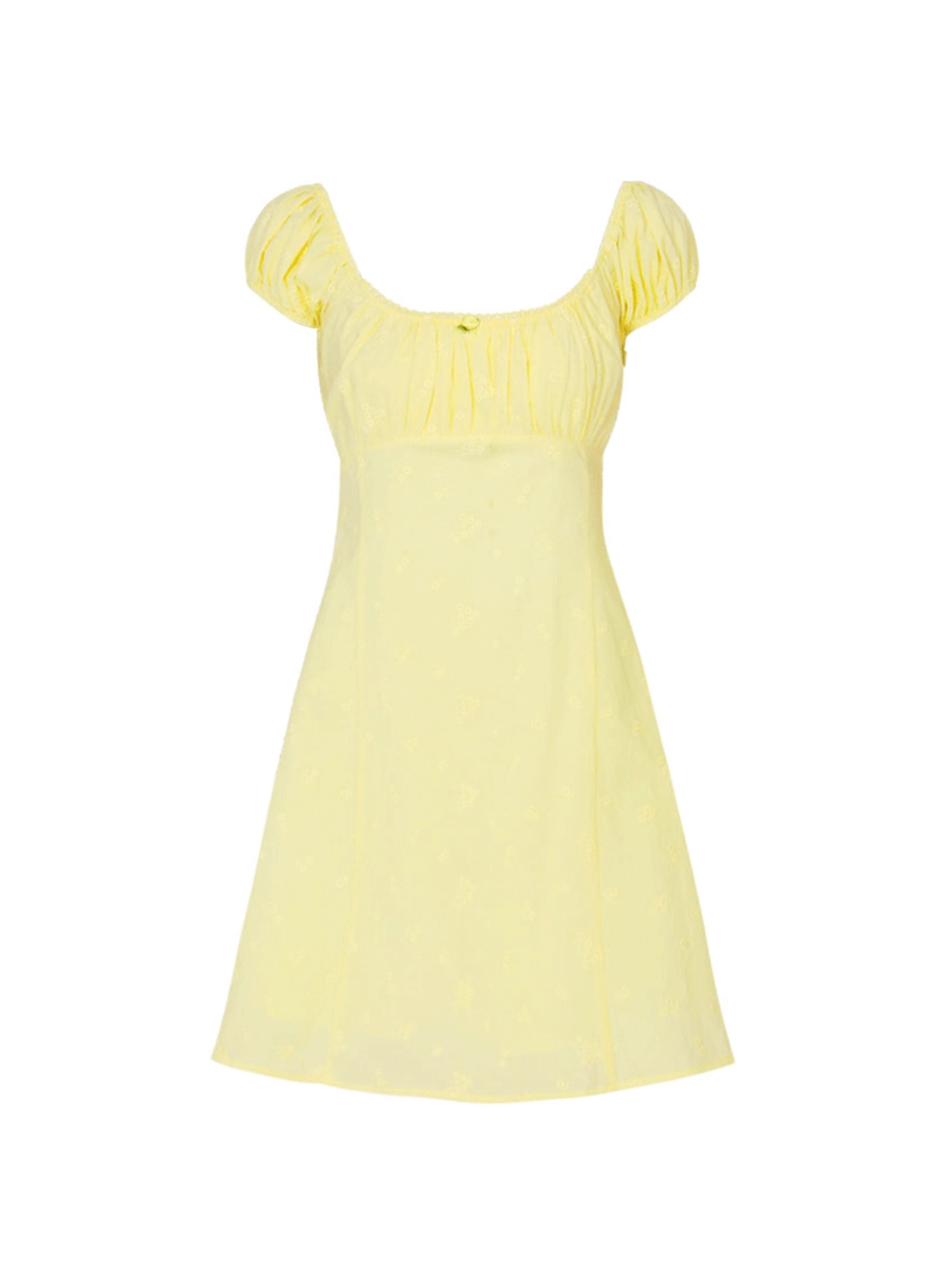 루루서울 Cream Rose Mini Dress (Yellow) 상품 이미지 1