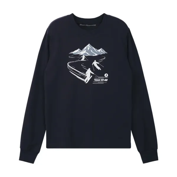 22 TEAM GRAPHIC LONG SLEEVE T-SHIRT - NAVY