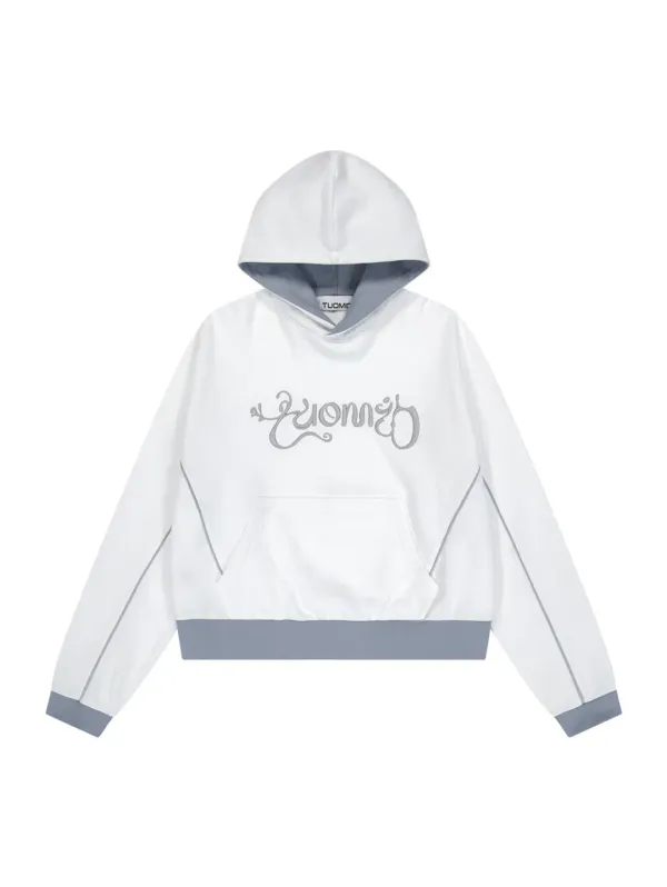 GRAPHIC BLOCK HOODIE [WHITE]