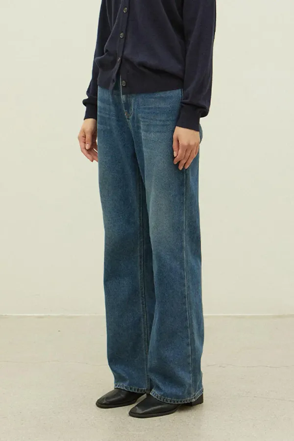 Colin Fleece Wide Denim_Indigo