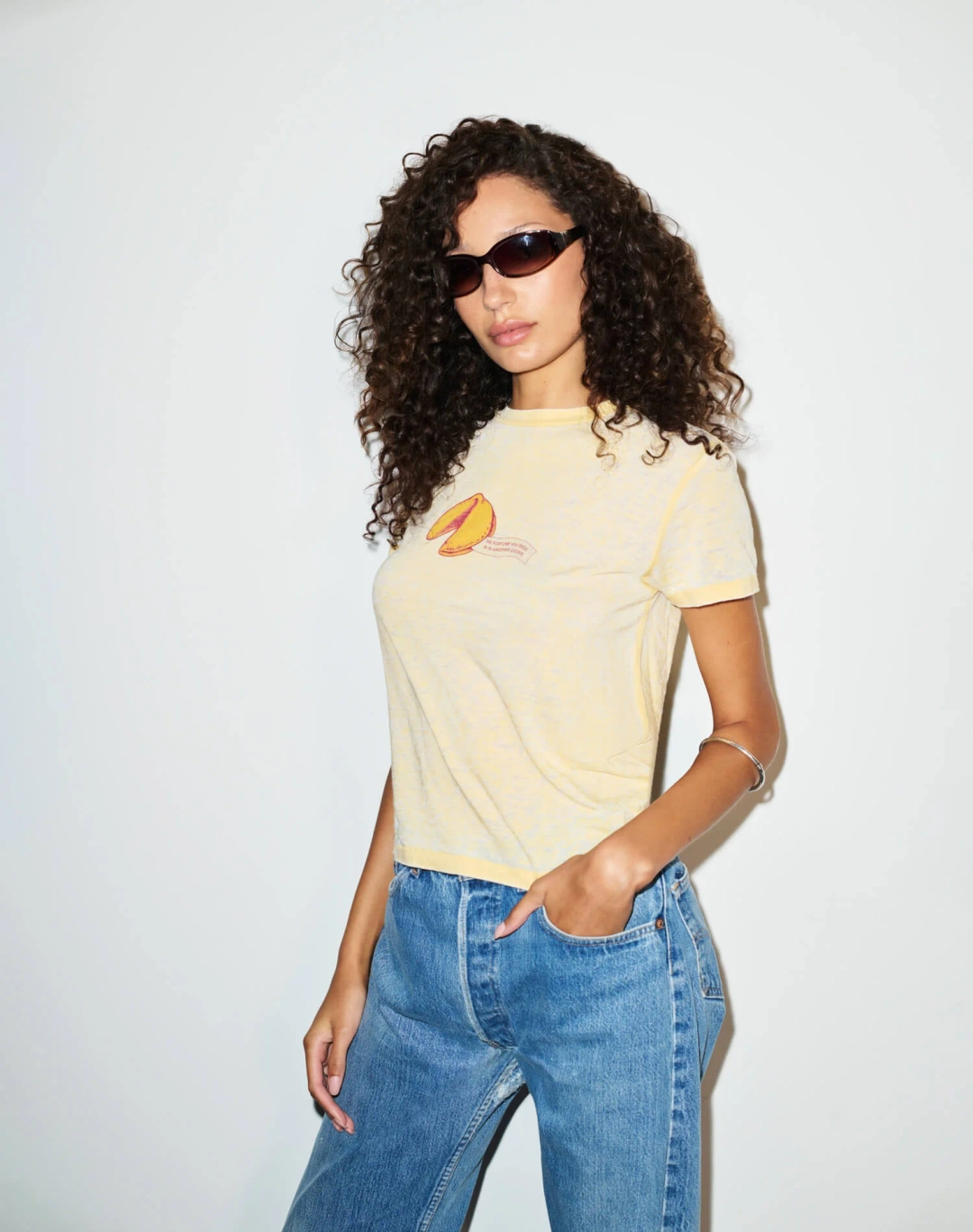 리던 Classic Tee Burnout Fortune - Faded Dandelion 상품 이미지 2