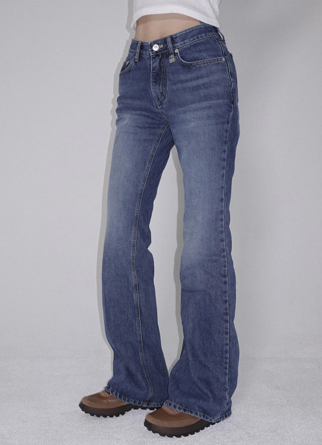 페일제이드 Midrise Bootcut Denim Jean - Basic Blue 상품 이미지 2