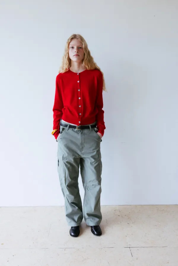 Cotton Utility Cargo Pants (Khaki / Dark Gray / Deep Khaki)