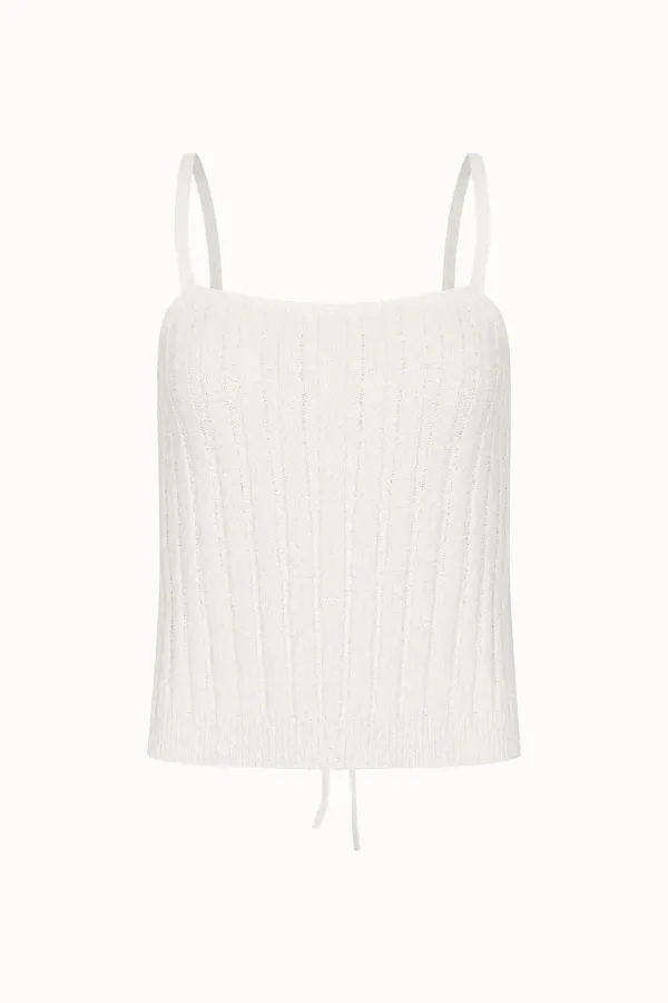 Ribbon Strap Bustier[LMBDSUKN249]-Off White