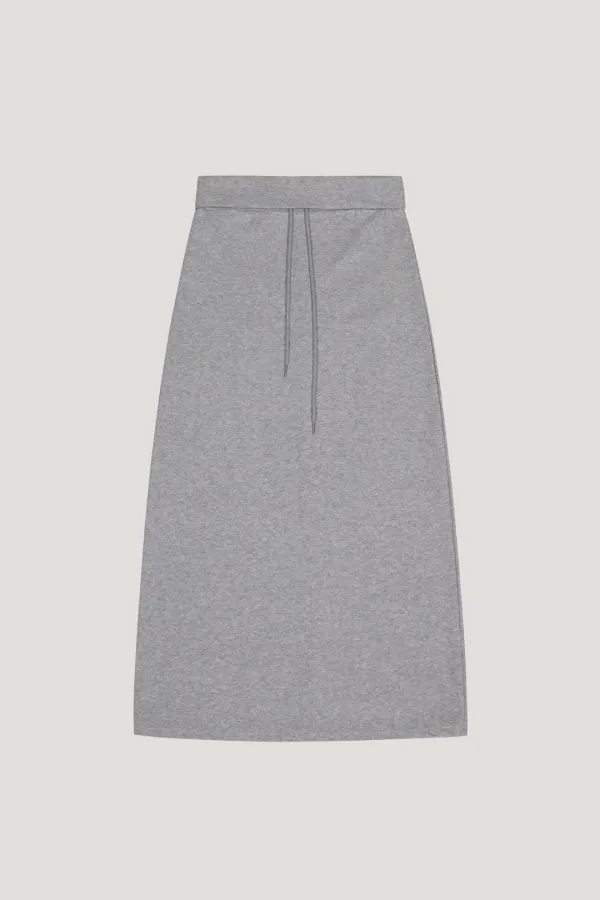 Folded Waist Skirt (gray)