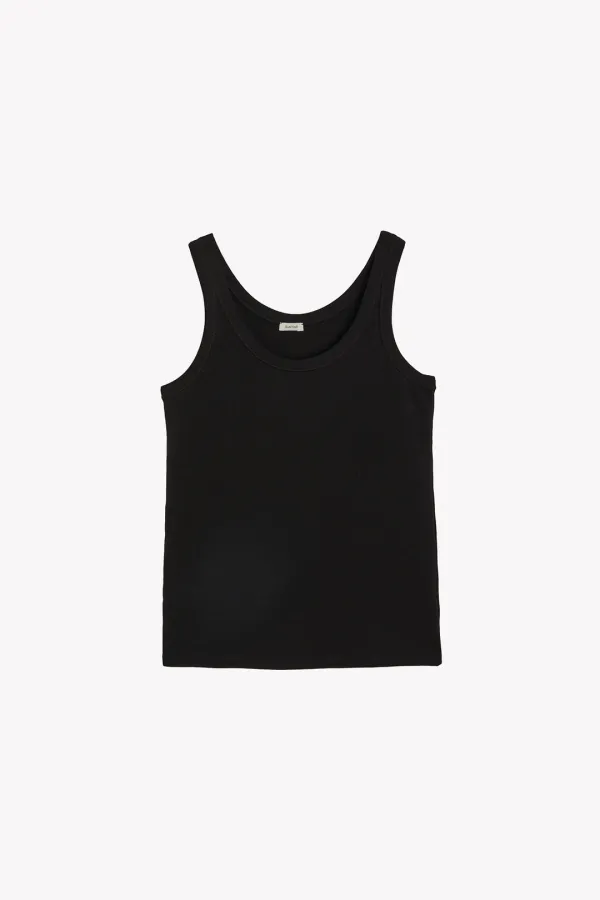 Melor Rib Sleeveless (Black)