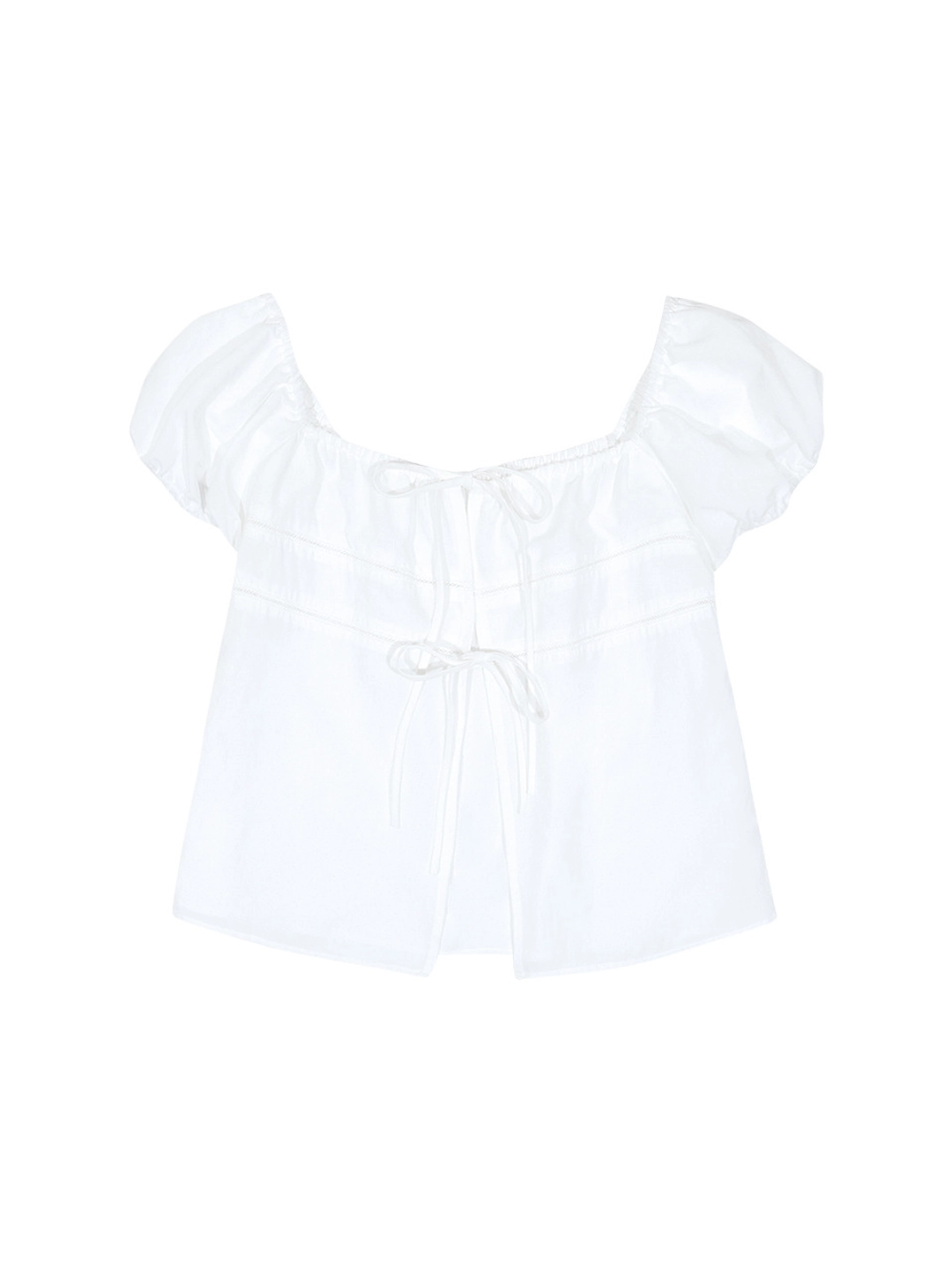 마가린핑거스 LOOSE SQUARE BLOUSE (WHITE) 상품 이미지 1