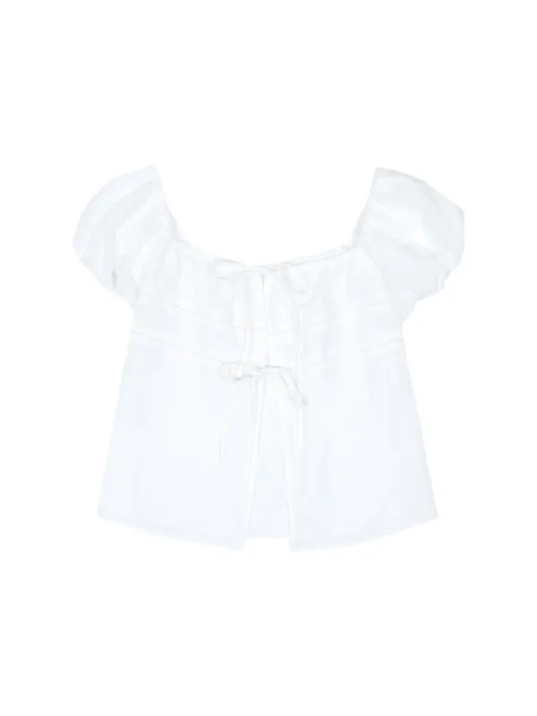 LOOSE SQUARE BLOUSE (WHITE)