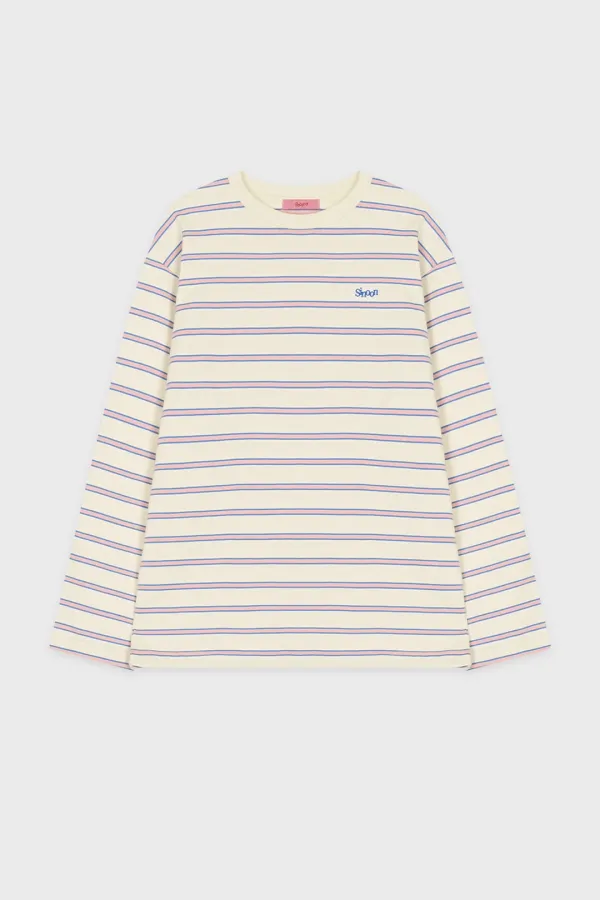 Multi Stripe Long Sleeve (Pink)