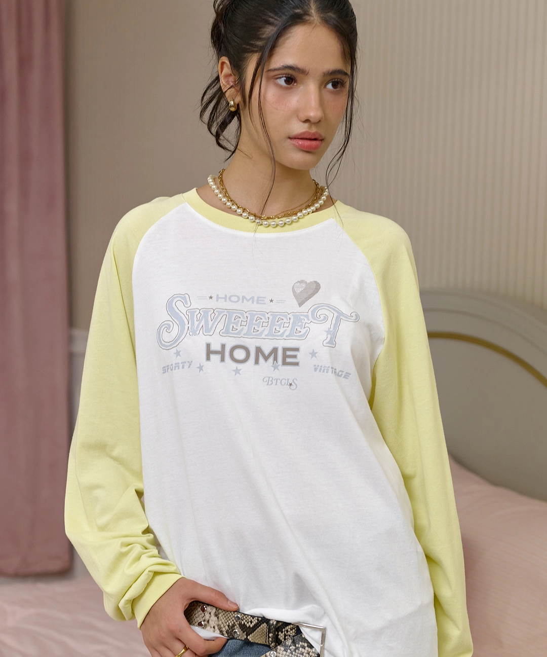 비터셀즈 Cardio Raglan Long Sleeve-Lime 상품 이미지 2