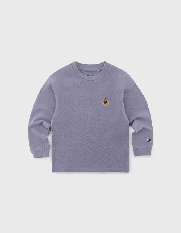 CHILDREN WASHED 14S LONG SLEEVE / L.Purple