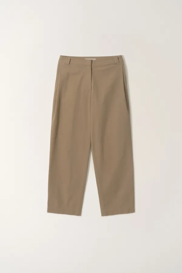 Ground cotton trousers (Camel)