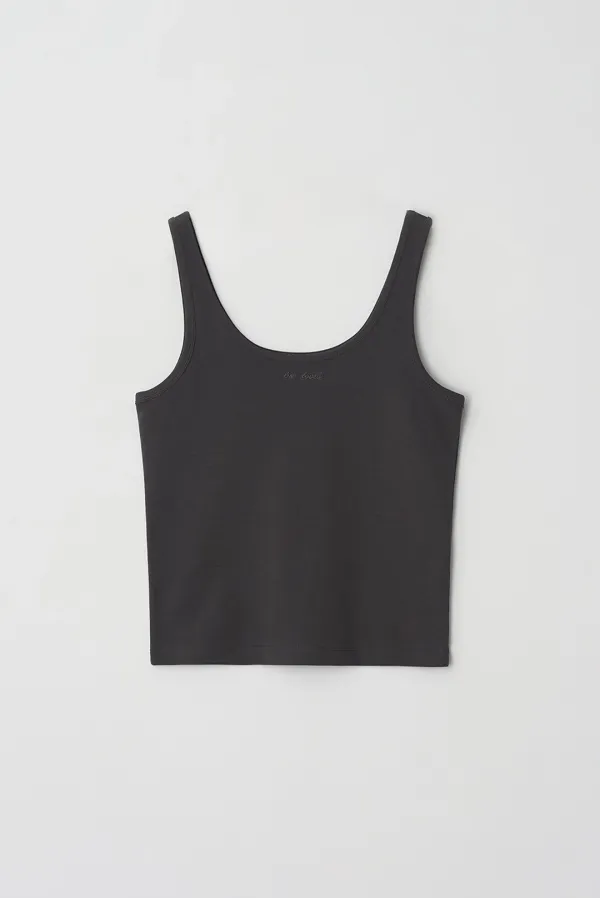 two-way sleeveless - charcoal