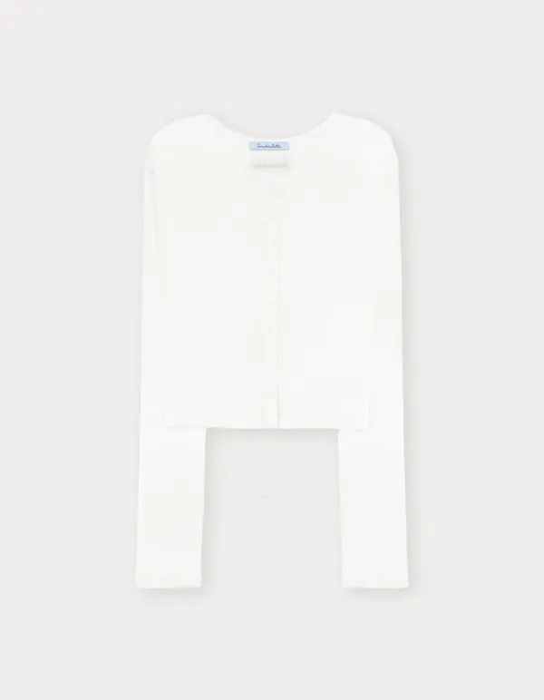 8.10 출고 Lovey Button Cardigan - Ivory