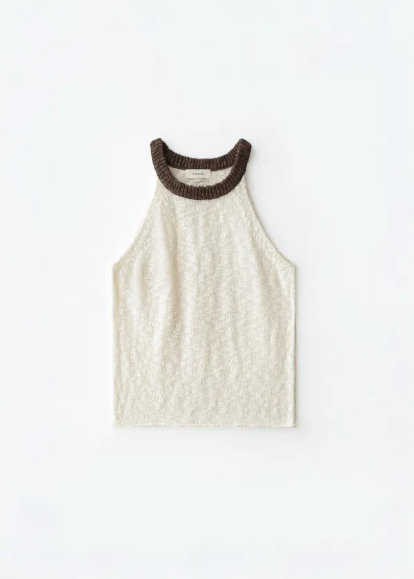 Fetta halter sleeveless (ivory)