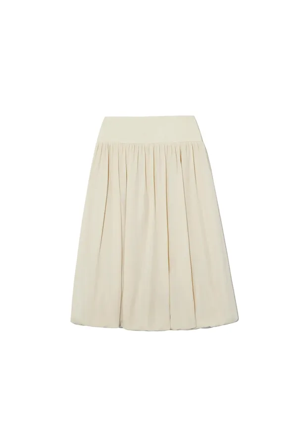FLUID BALLOON SKIRT [IVORY]