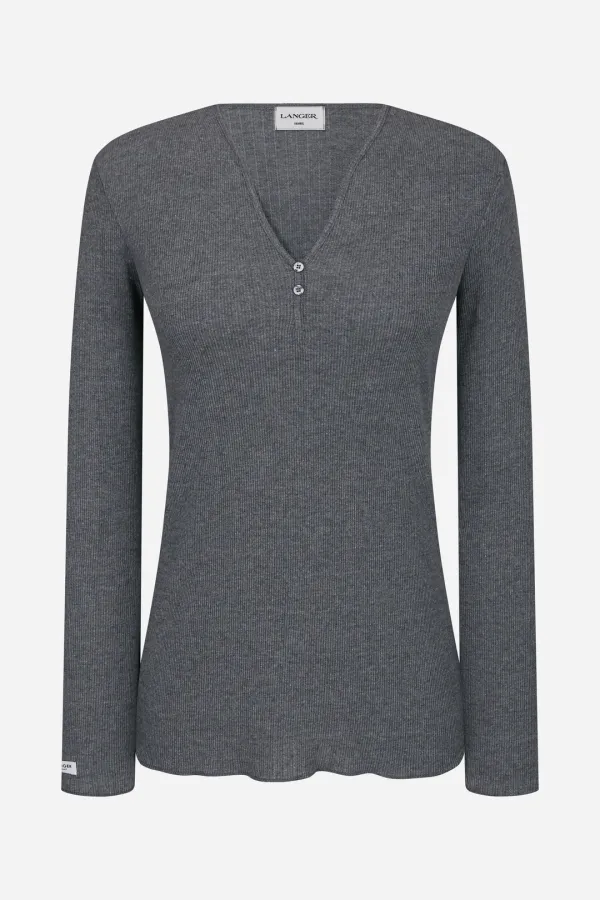 potel v-neck label t-shirt