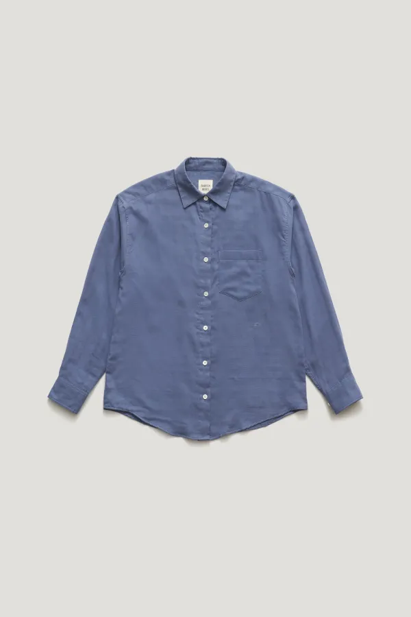 MORNY DOUBLE-GAUZE COTTON SHIRT_BLUE PURPLE / ₩139,000 ->  ₩125,100 (10%)