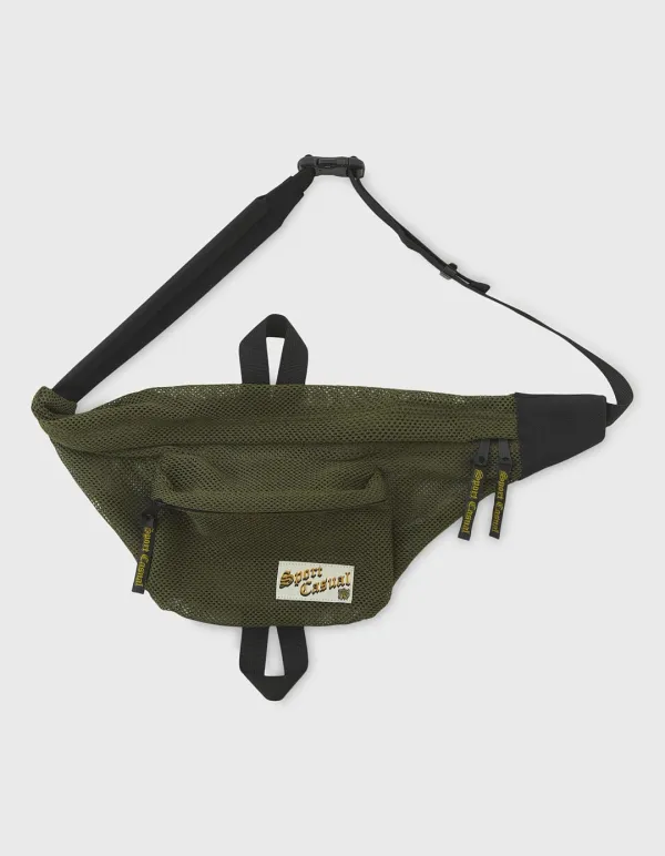 MESH SLING BAG / Khaki