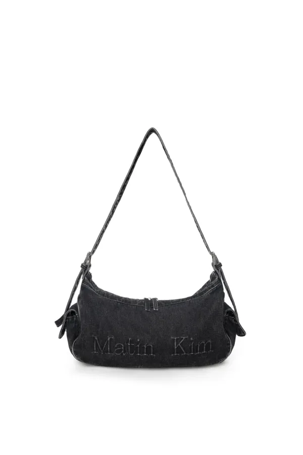 MATIN DUST DENIM SIDE POCKET BAG IN BLACK
