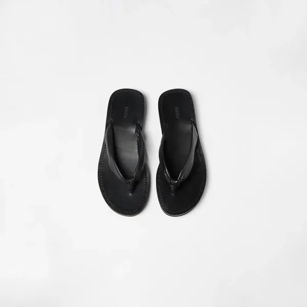 Logo Flip Flops (Black)