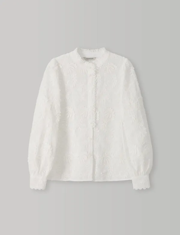 5th / Diana Lace Blouse (White)