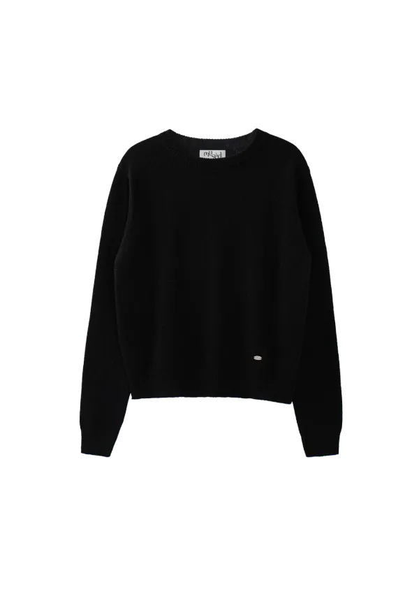 Mused Classic Cashmere Pullover - Black