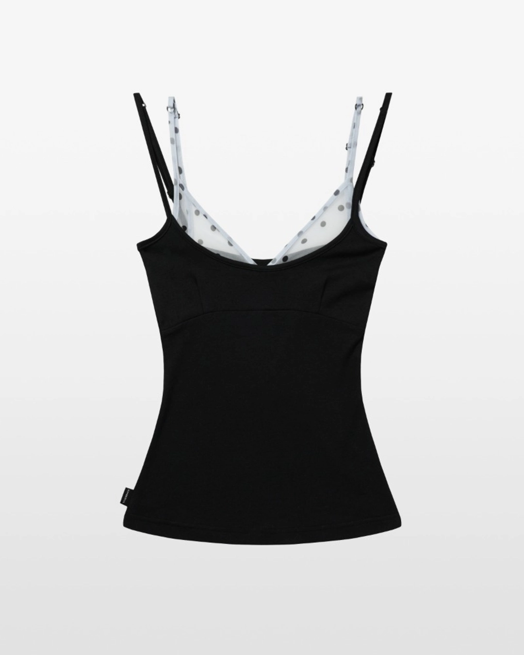 킴서울 POLKA DOT VEIL SLEEVELESS (black) 상품 이미지 1