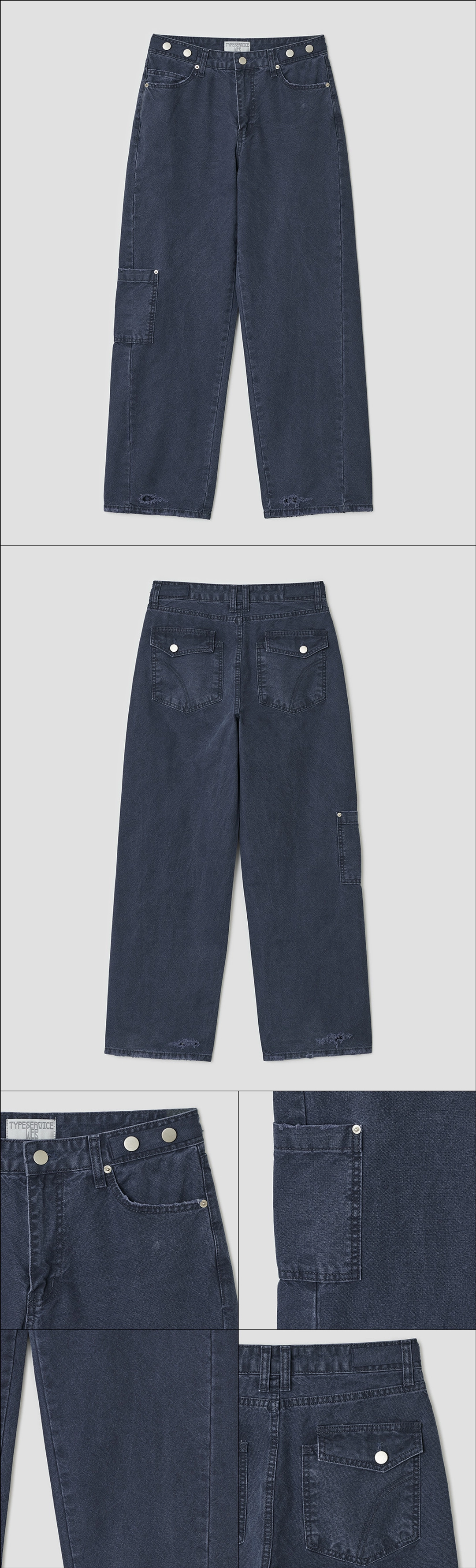 타입서비스 Washed Utility Pants [Navy] 상품 이미지 2