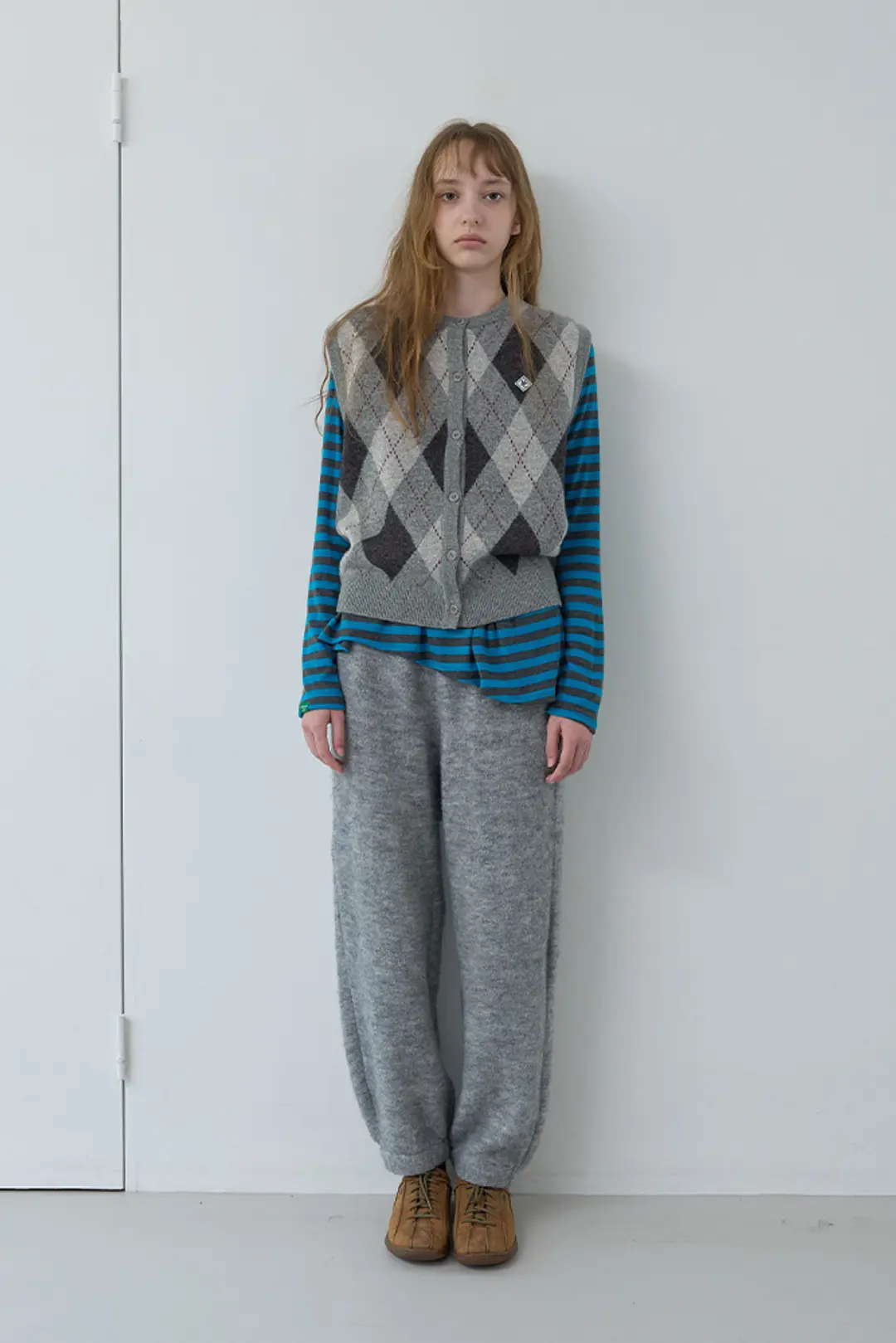 노컨텐츠 120. Acrylic Terry pants _ Melange grey 상품 이미지 1