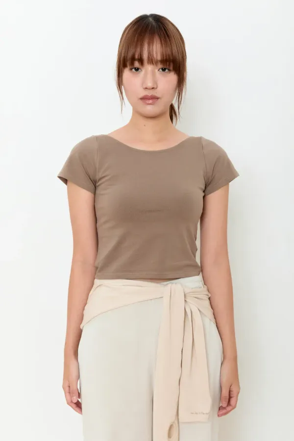 Deep U Neck Top- 13Colors