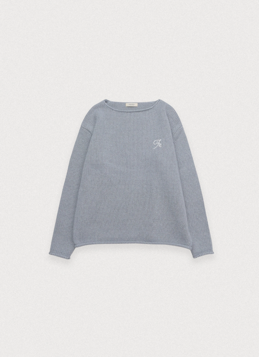 포에토 Crumble overfit mohair knit - watery blue 상품 이미지 3