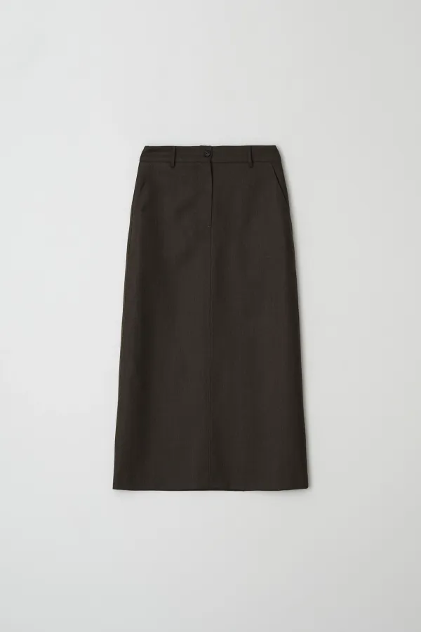 [3rd] Wool Maxi H-Line Skirt
