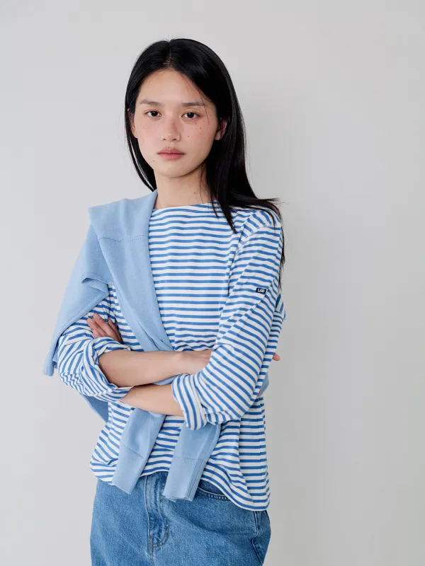[2nd]Cole stripe tee_blue