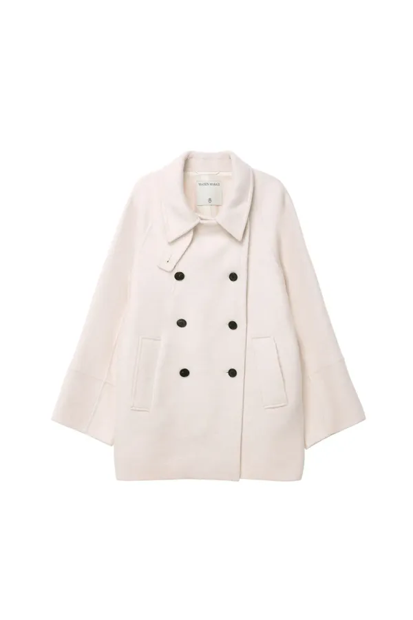No.2 Handmade Loose Peacoat, Ivory
