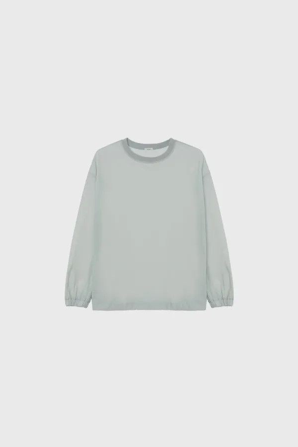 Paper-light pullover (ivory / white / mint)