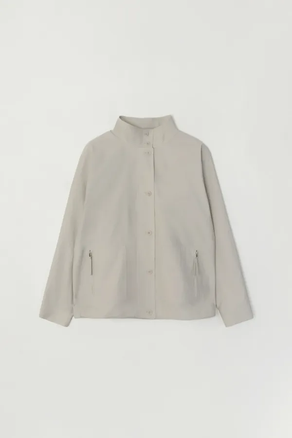 MIURO BLOUSON JUMPER_LIGHT GRAY