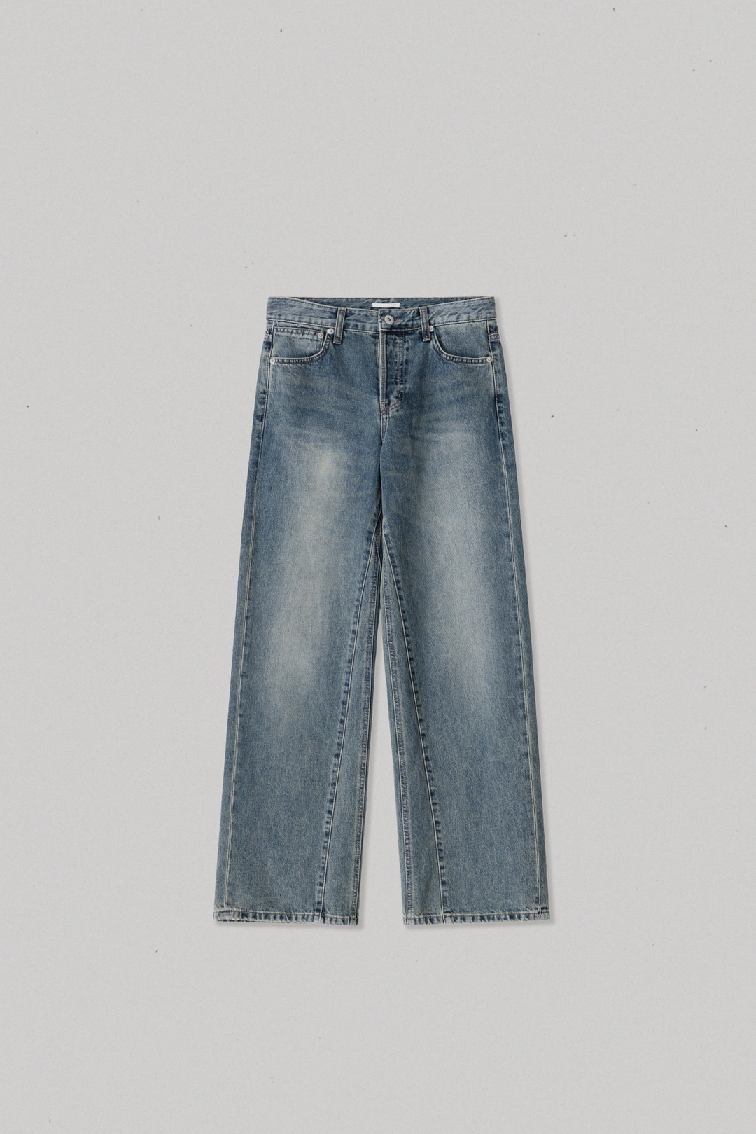 스앨더 38205_Vintage Blue Mid-Rise Wide-Leg Jeans TD 상품 이미지 1