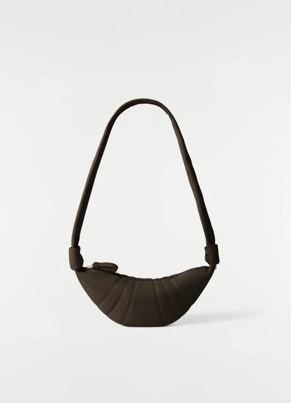 SMALL CROISSANT BAG IN ALPACA NUBUCK