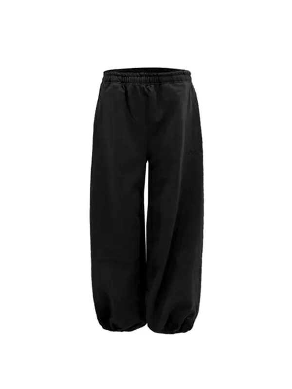 [16th order] Molly wide jogger in black
