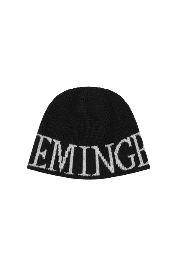Logo Loose Beanie [ Black ]