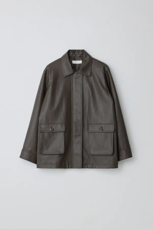 Milton Jacket (Leather ver.) / Deep Brown