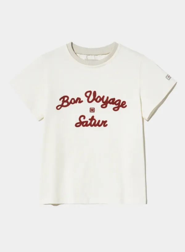 (W) Satur Logo Voyage T-Shirt - Period Red